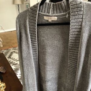 Loft chenille gray sweater